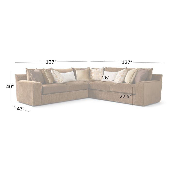 Picture of Luxor Bison 3pc Sectional