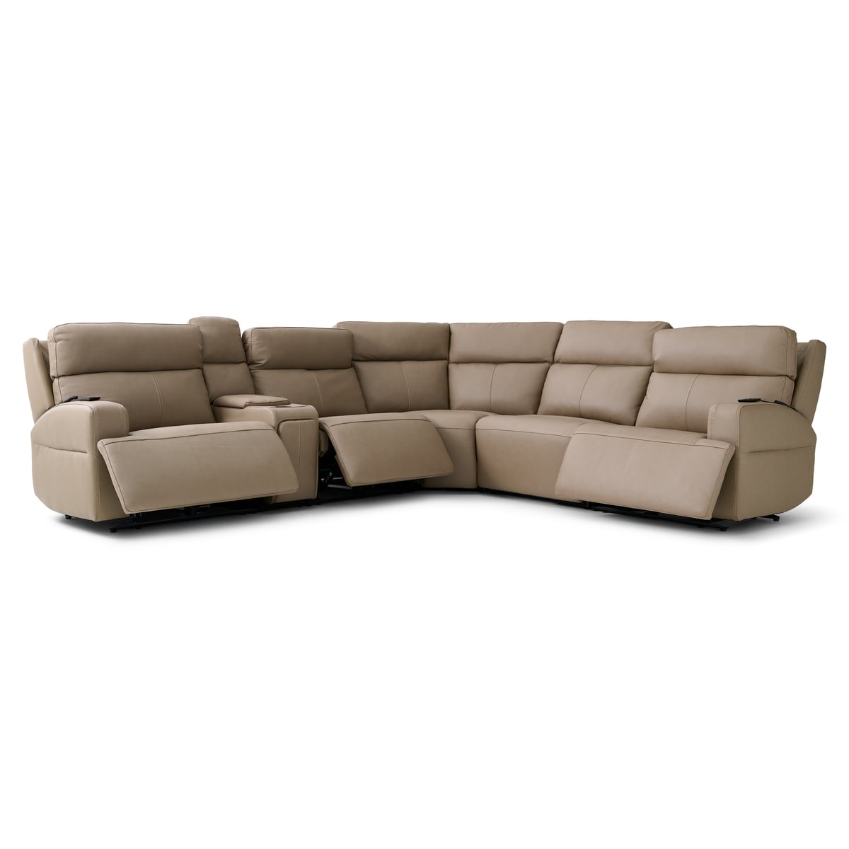 Christie 6pc Power Sectional | The Furniture Mart