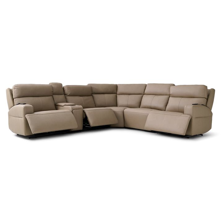 Christie 6pc Power Sectional | The Furniture Mart