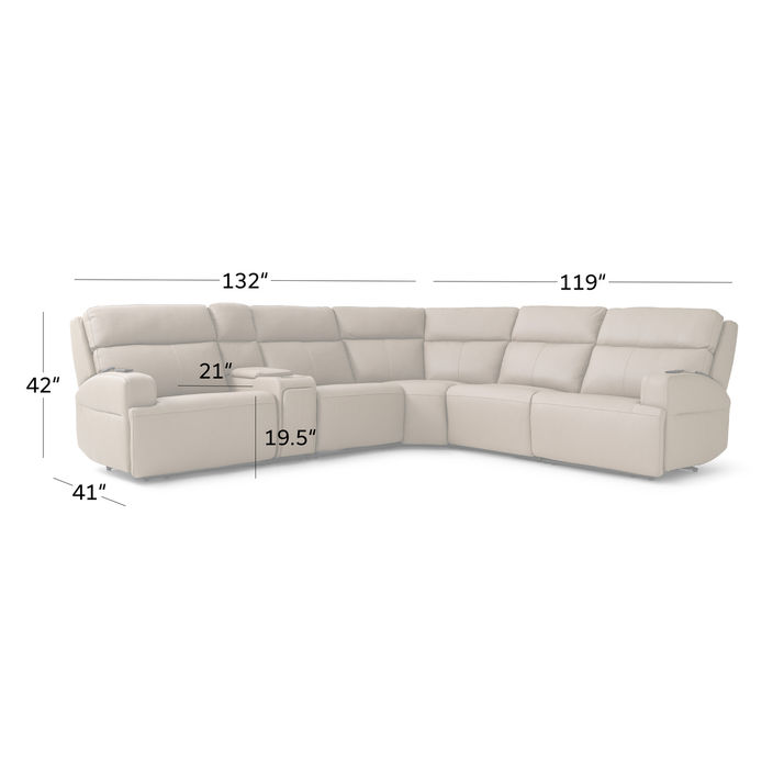 Picture of Christie 6pc Power Sectional