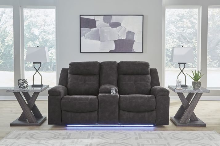Picture of Brysonview Reclining Console Loveseat
