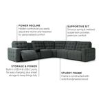 Picture of Peyton Pepper 6pc Power Sectional