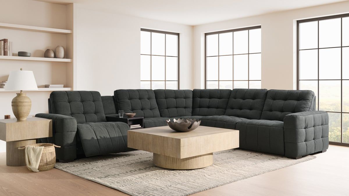 Peyton Pepper 6pc Power Sectional - Thumbnail 5
