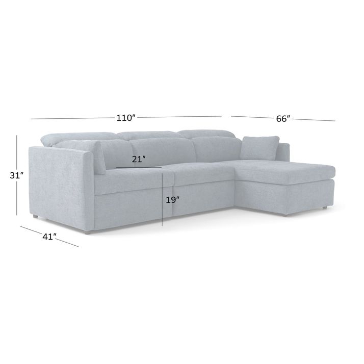 Picture of Fitz 3pc Power Sectional