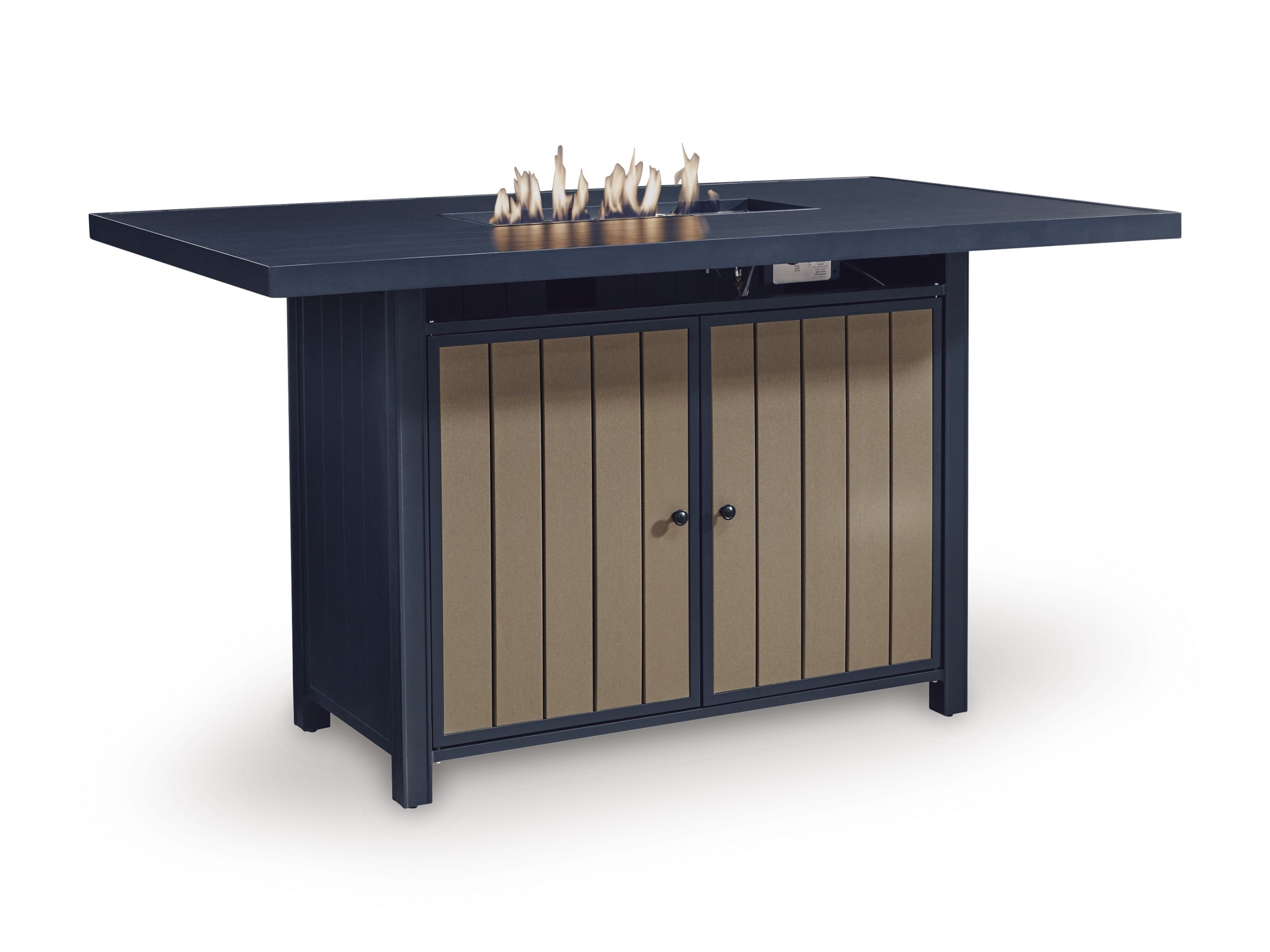 Mabry Shores 7pc Fire Pit Counter Set | The Furniture Mart