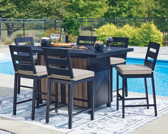 Picture of Mabry Shores 7pc Fire Pit Counter Set