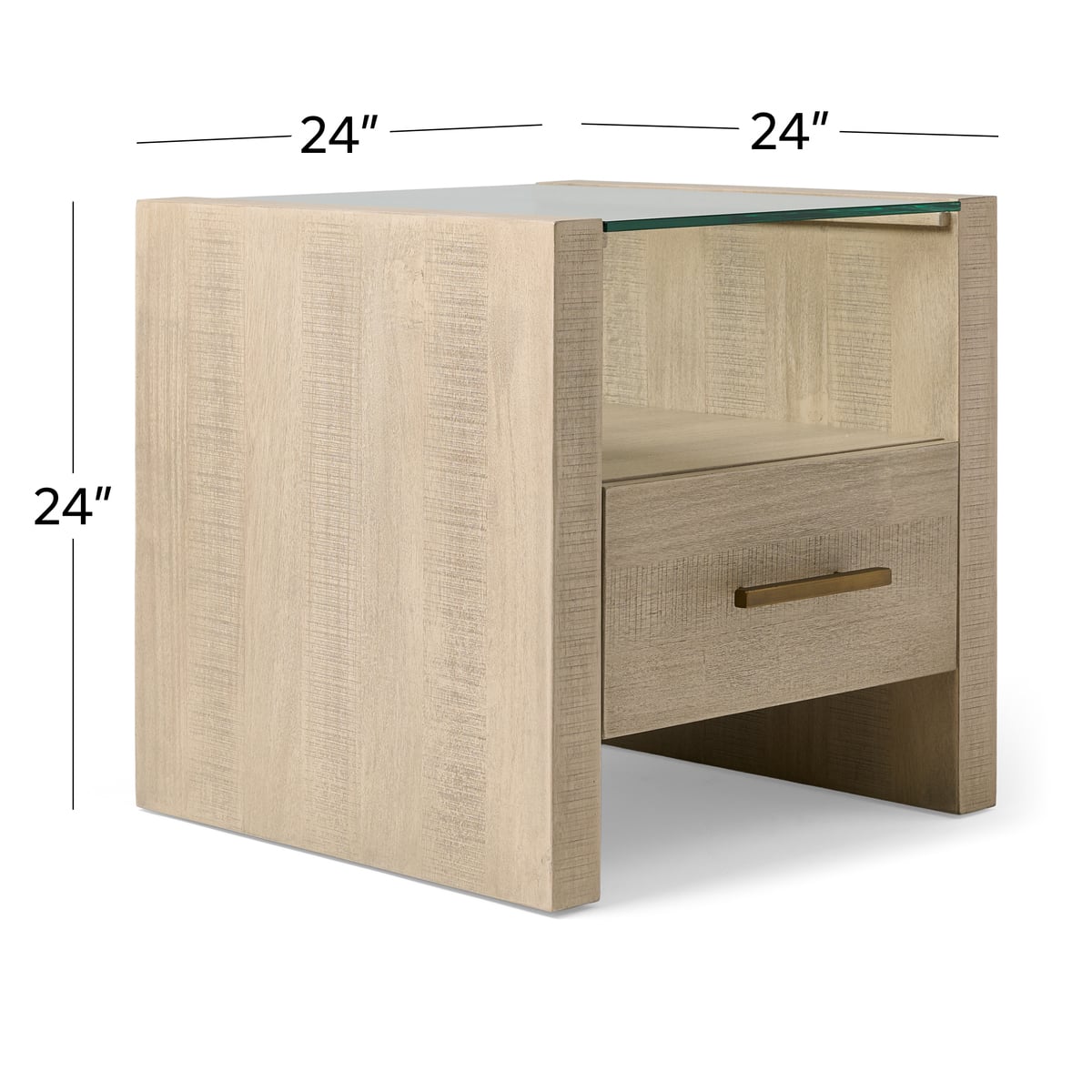 Garland Glass Top End Table - Thumbnail 4