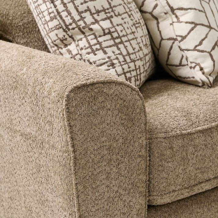 Dominator Mink 3pc Sectional | The Furniture Mart