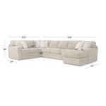 Picture of Dominator Mink 3pc Sectional