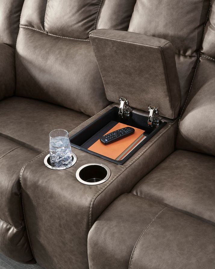 Knoxlee Reclining Console Loveseat | The Furniture Mart