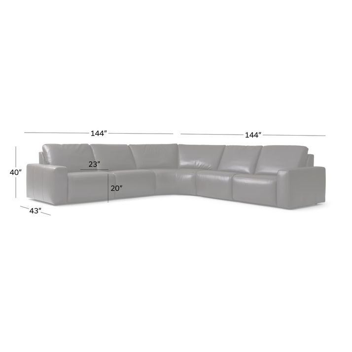 Picture of Athens 5pc Power Sectional