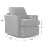 Picture of Dusky Coal Swivel Chair