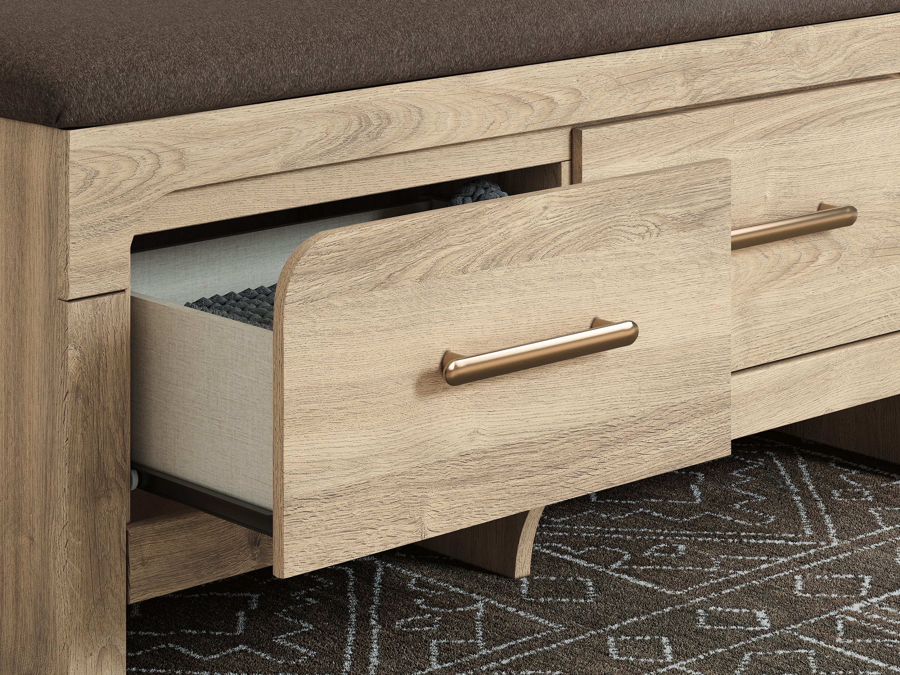 Ashley Furniture Hollymount Storage Bench - Thumbnail 2