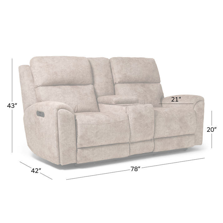 Picture of Infield Power Console Loveseat