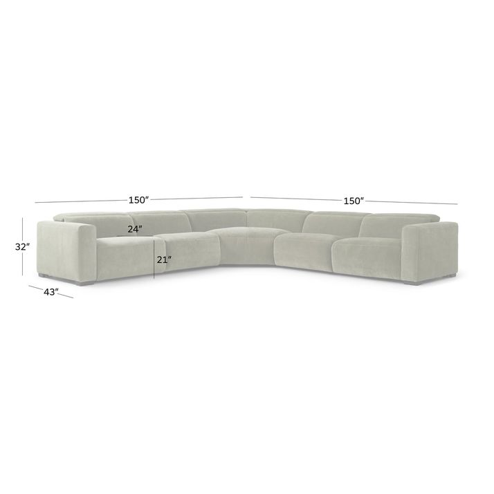 Picture of Seale Sage 5pc Power Sectional