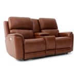 Picture of Cognac Power Console Loveseat