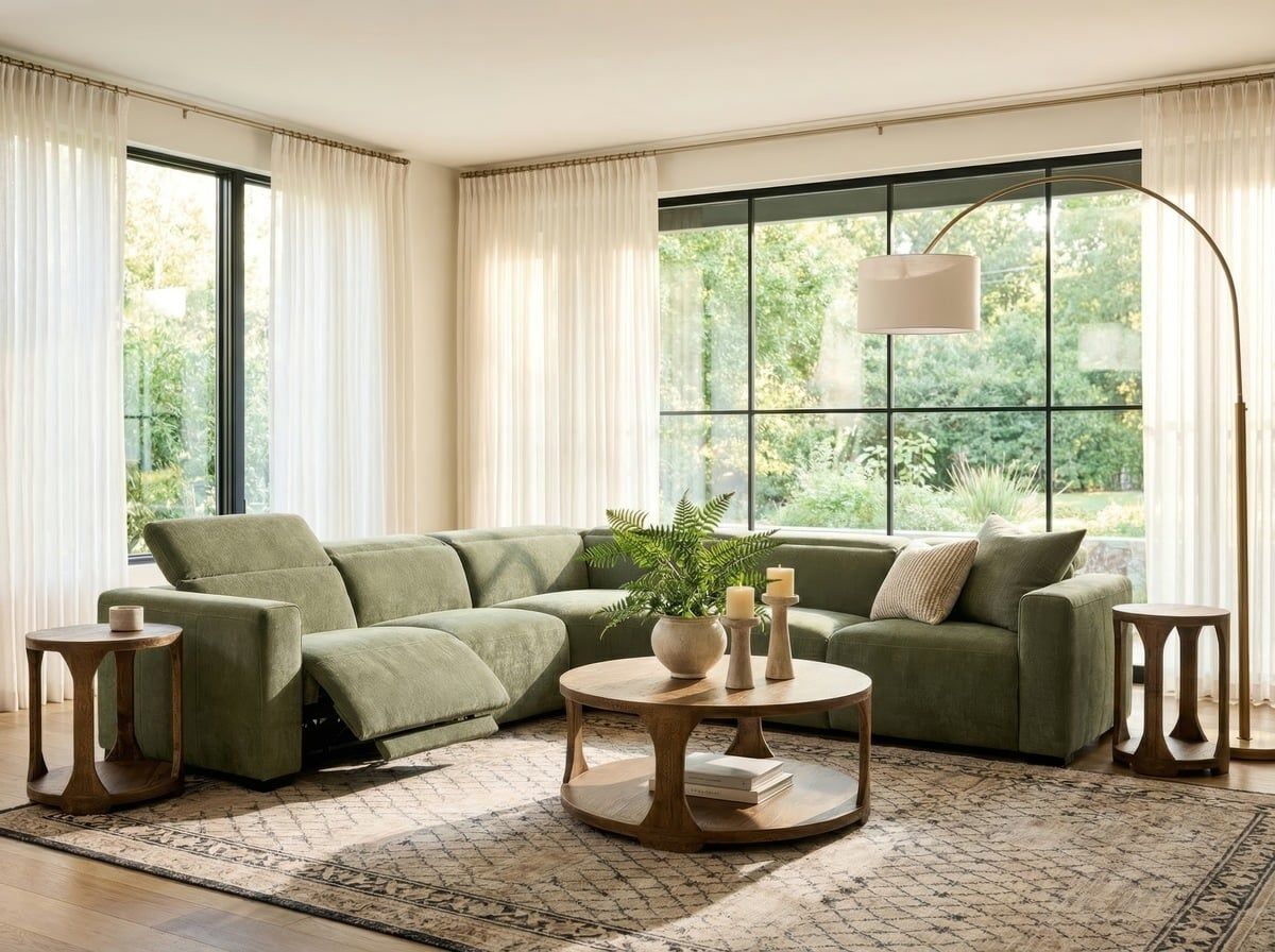Seale Sage 5pc Power Sectional | The Furniture Mart