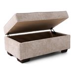 Picture of Ritz Taupe Storage Ottoman