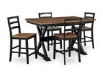 Picture of Wildenauer 5pc Counter Dining Set