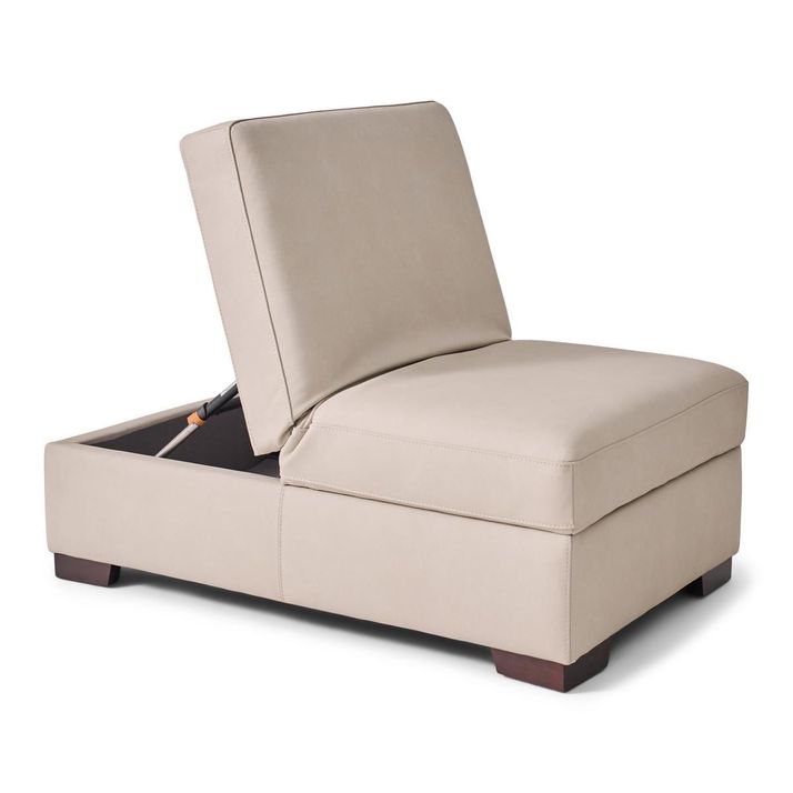 Picture of Succulents Vanilla Storage Ottoman