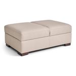 Picture of Succulents Vanilla Storage Ottoman