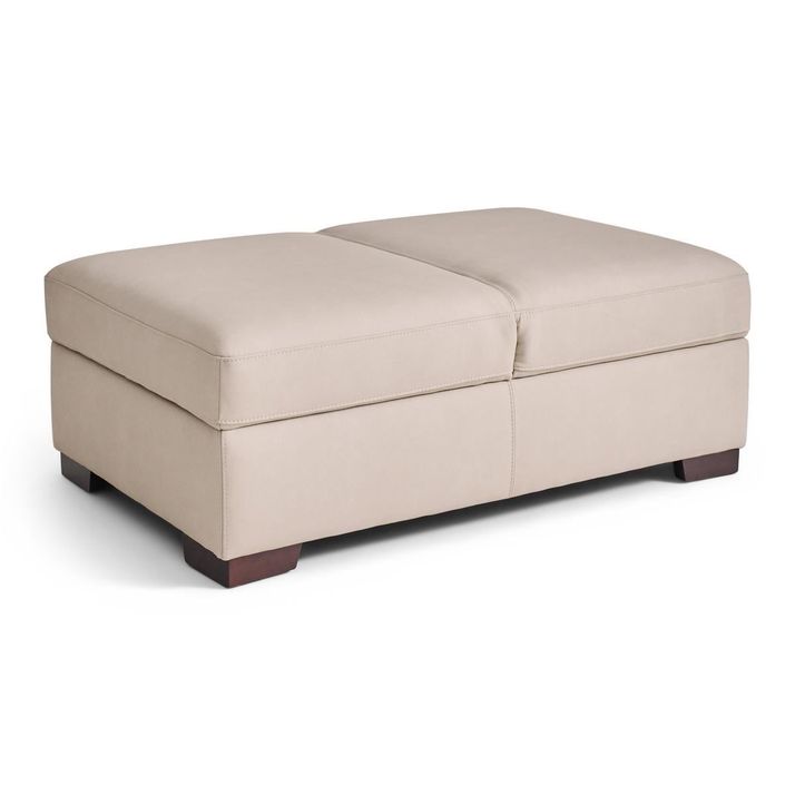 Picture of Succulents Vanilla Storage Ottoman