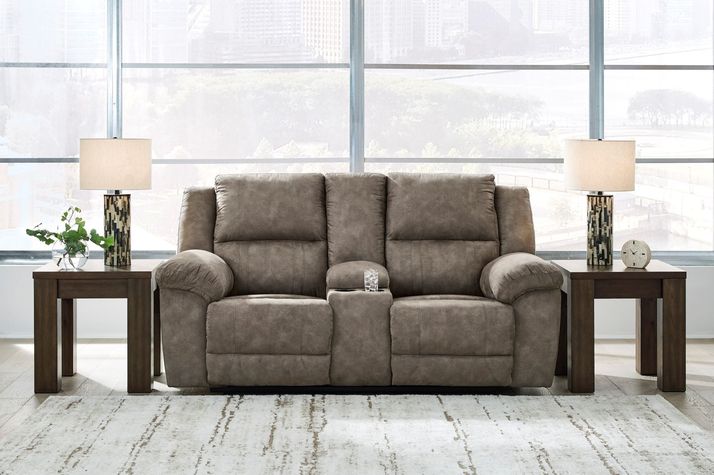 Picture of Laresview Fossil Reclining Console Loveseat