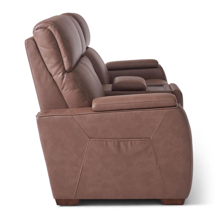 Picture of Vibe Taupe Power Console Loveseat