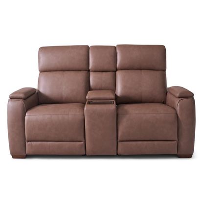 Picture of Vibe Taupe Power Console Loveseat