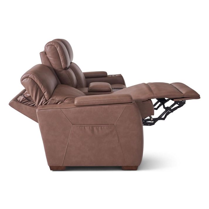 Picture of Vibe Taupe Power Console Loveseat
