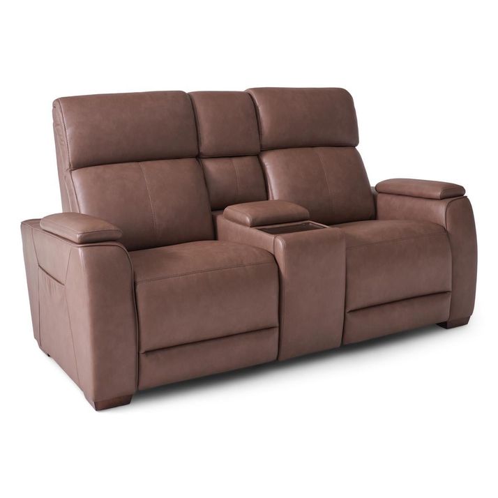 Picture of Vibe Taupe Power Console Loveseat