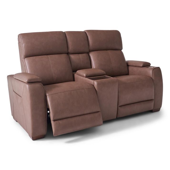 Picture of Vibe Taupe Power Console Loveseat