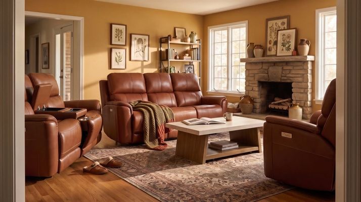 Picture of Cognac Power Sofa