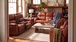 Picture of Cognac Power Console Loveseat