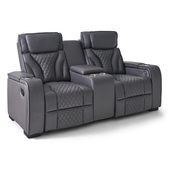 Picture of Blitz Slate Console Loveseat