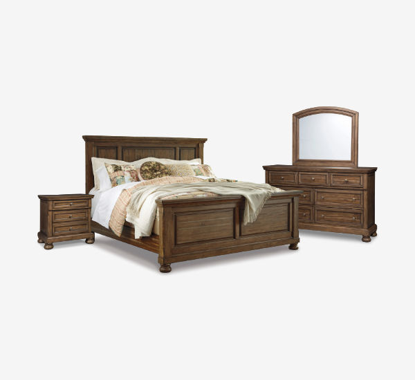 Flynnter Queen Sleigh Bedroom Set