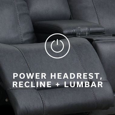 Power Headrest, Recline + Lumbar